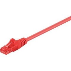 Goobay CAT 6 U/UTP CCA 0.25m Red - High-Speed Ethernet Cable for Superior Connectivity!